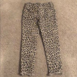😍 Gap girls 6 slim denim cheetah jegging jeans